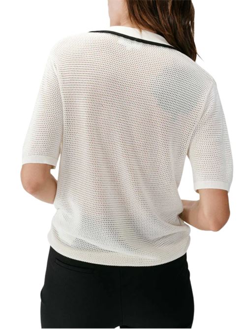 Polo in maglia traforata Grace & Mila | SS2627045IVOIR